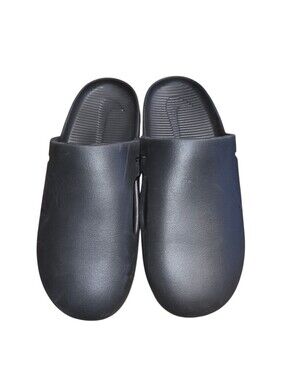 Nike Black Calm Mules Size 14 Men, Casual Loungewear Recycled Material